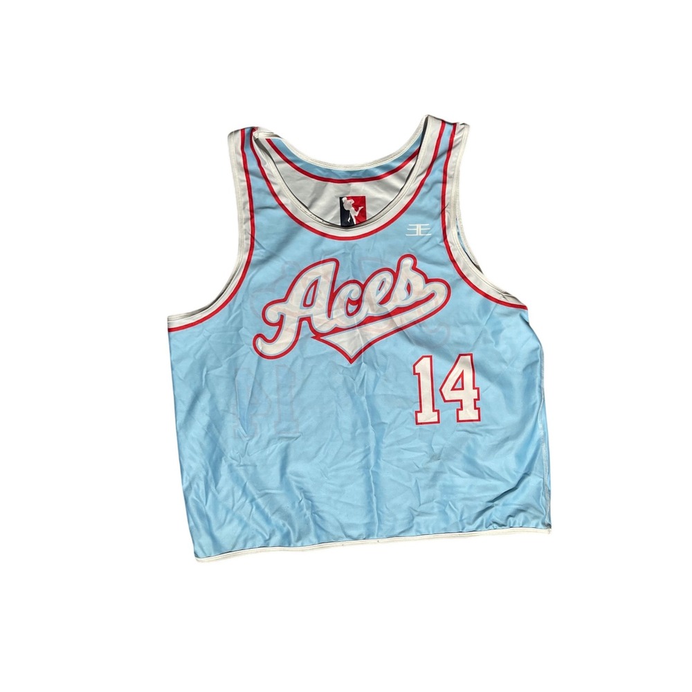 Vintage Las Vegas Aces Basketball Jersey Number 14 Sleeveless Tank Top